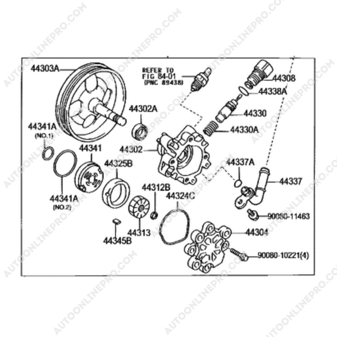 Bomba De Direccion Toyota Camry 2002 - 2010 44310-06071 - Imagen 3