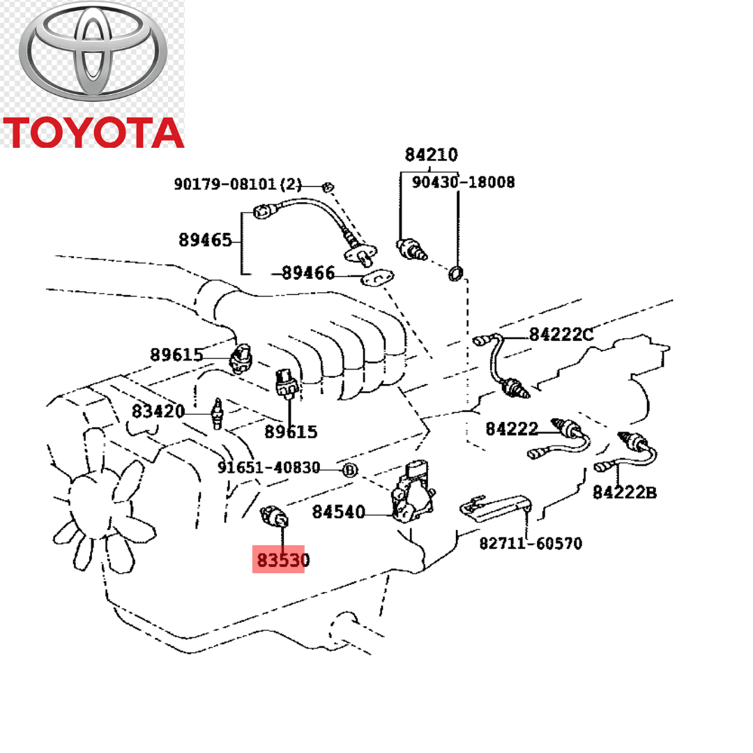 Sensor De Presion De Aceite Toyota Yaris 2001-2016 8353028020 Genuino Original - Imagen 6