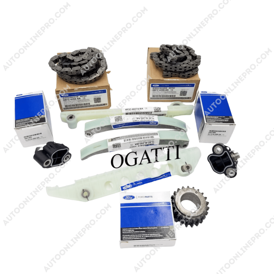 Kit Combo de Cadena de Tiempo (9 pcs.) Ford Explorer 4.6L SOHC 5W7Z-6268-AA 2000-2010 Genuino Original