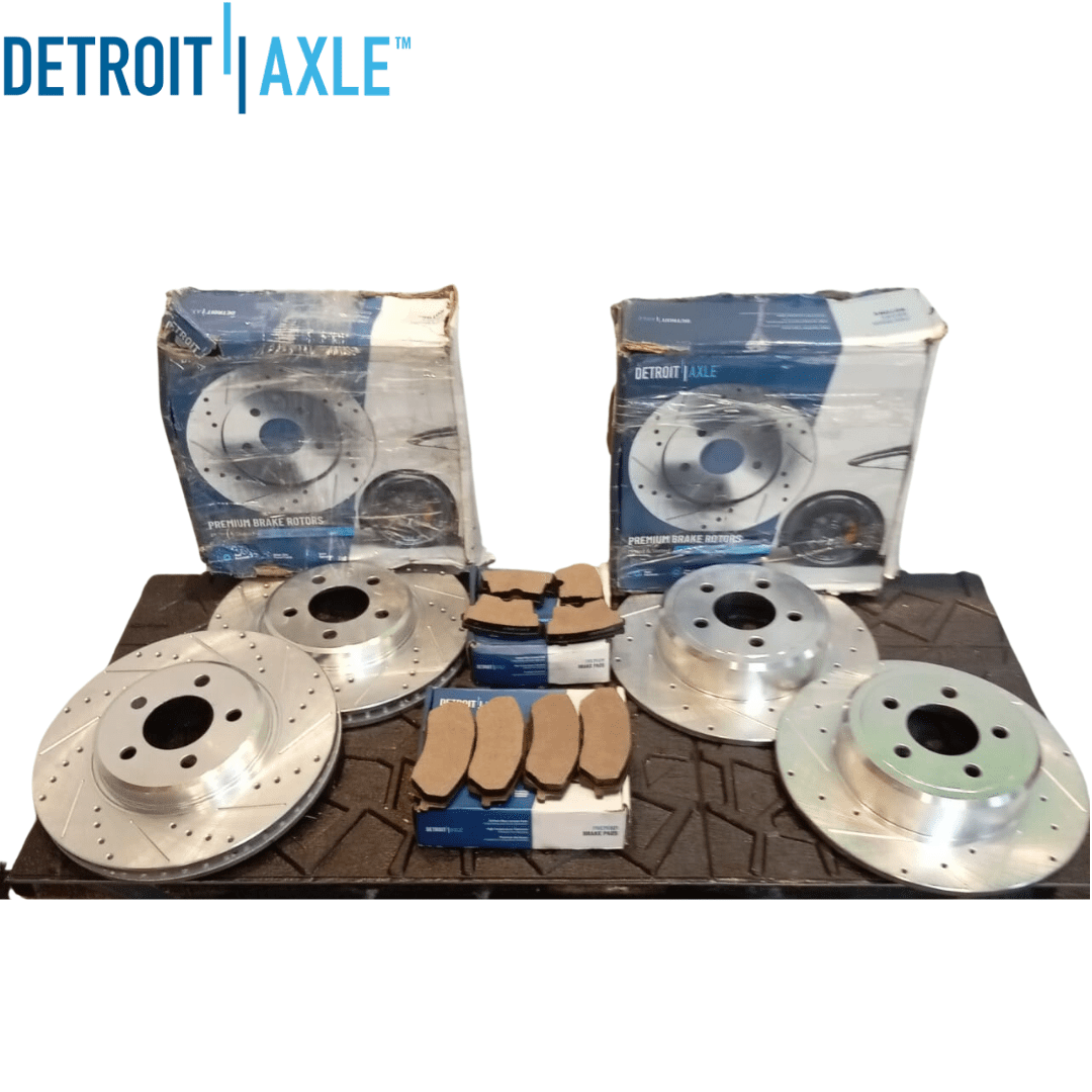 Set Discos de Freno Delanteros y Traseros con Pastillas CHRYSLER 300C 3.5 3.6 2005-2011 S53021 S53022  Detroit Axle