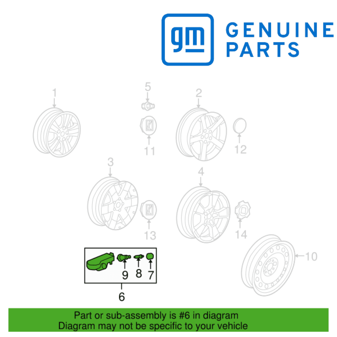 Sensor Presión Aire Chevrolet Impala SS 5.3 2007-2014 13540600 Chevrolet Genuino Original - Image 3