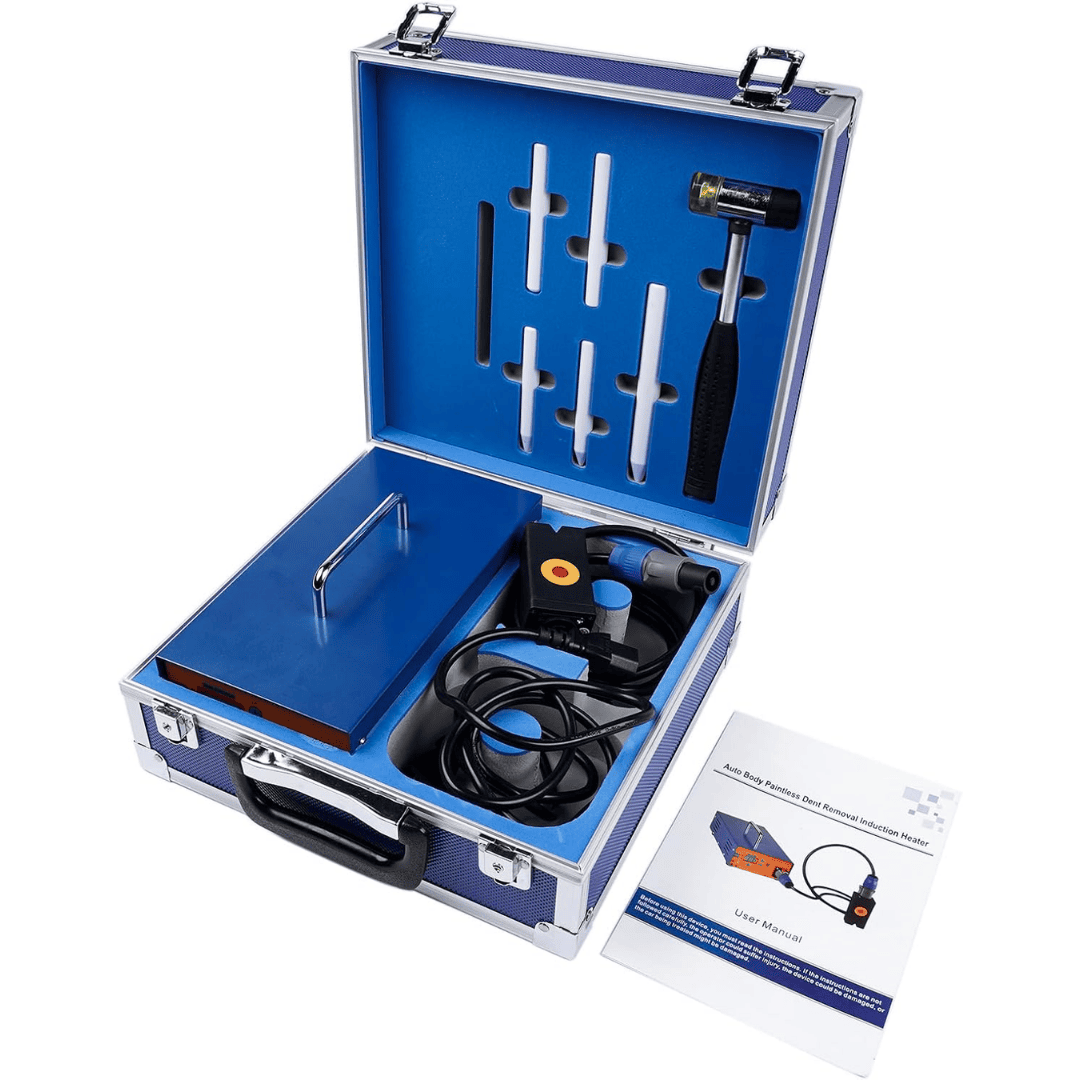 Herramienta de reparación de abolladuras sin pintura Flynsu 1380W PDR, máquina calentadora de inducción magnética de 110V, caja caliente, para talleres de reparación de autos